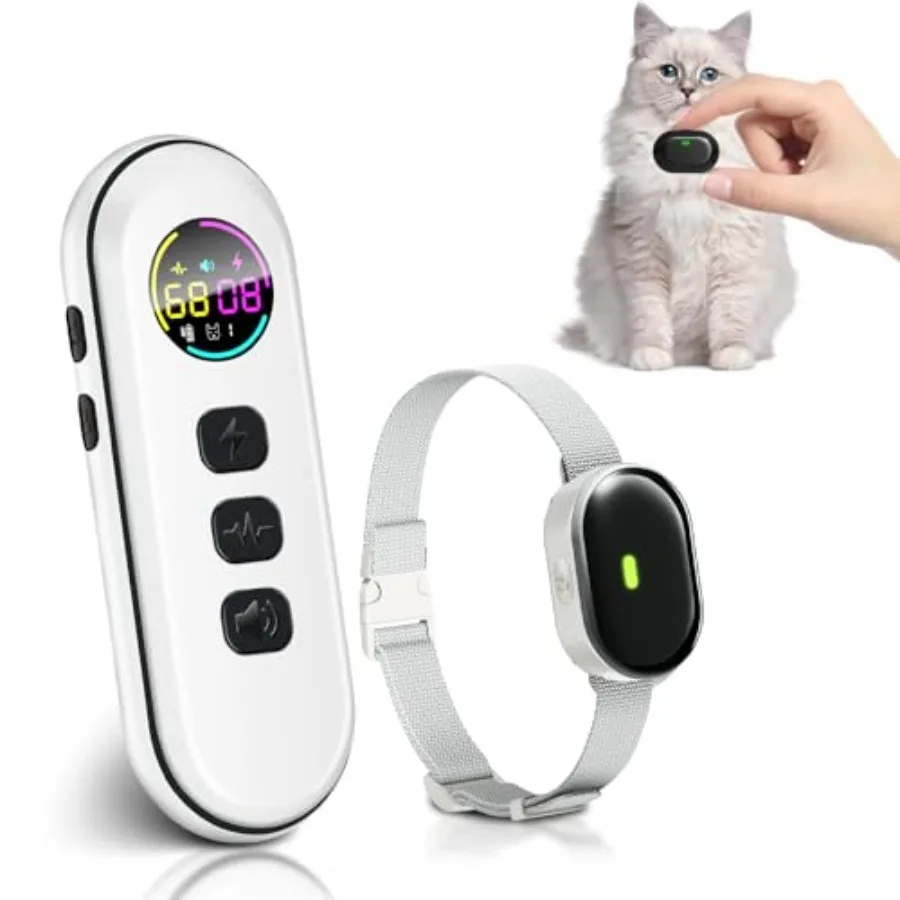 Ultra-Small Cat Shock Collar Ultra-Light and Thin Cat Training Collar with 1300Feet Remote Tailored for Cats and Small Dogs 198
Ultra-Small Cat Shock Collar Ultra-Light and Thin Cat Training Collar with 1300Feet Remote Tailored for Cats and Small Dogs 198