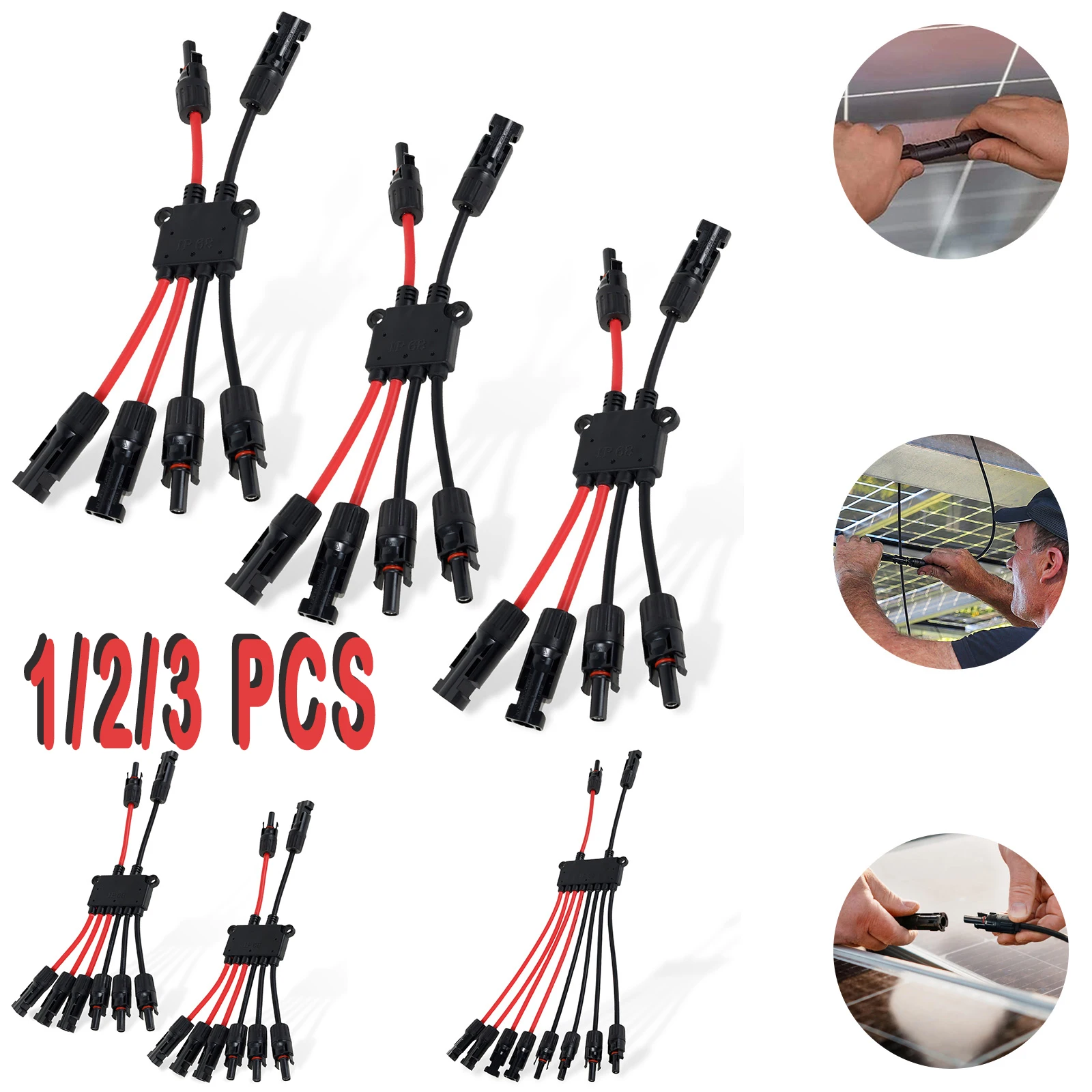 1-3 Pcs Solar Parallel Connector IP67 Waterproof Practical Y Branch Parallel Adapter Versatile Solar Panel Y Connector for Home
1-3 Pcs Solar Parallel Connector IP67 Waterproof Practical Y Branch Parallel Adapter Versatile Solar Panel Y Connector for Home