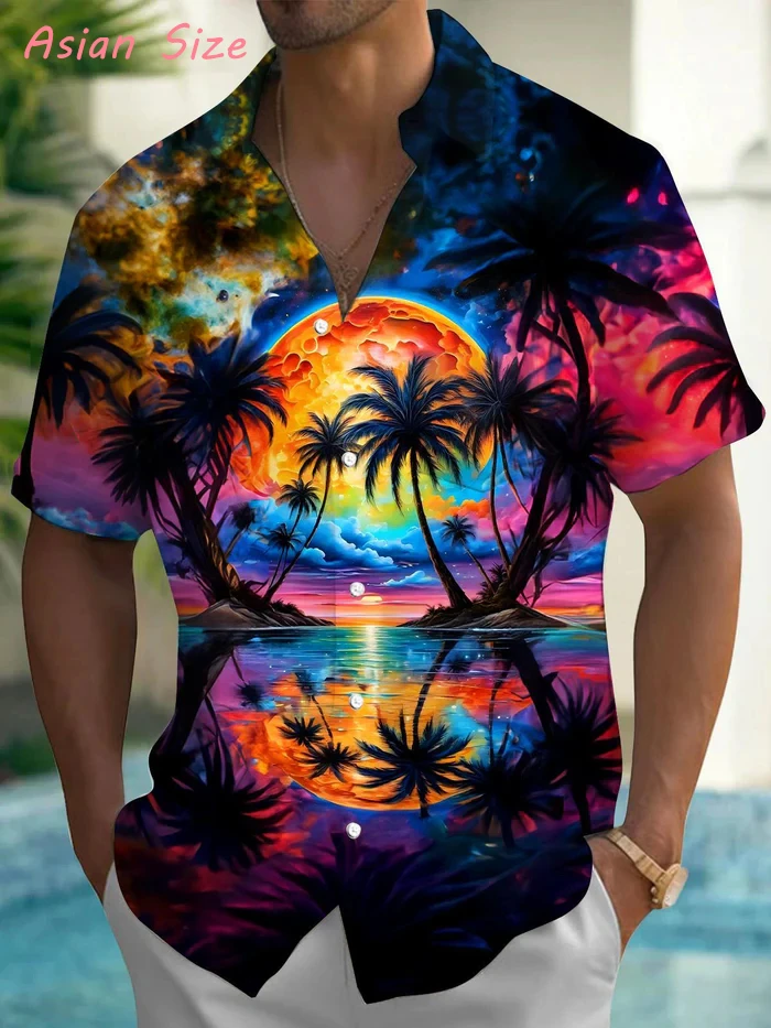 Hawaiian Shirts For Men Short Sleeve Camisa New Coconut Treeo Graphic 3d Shirt Fashion Tropical Beach Summer Tops Men's Blouses
Hawaiian Shirts For Men Short Sleeve Camisa New Coconut Treeo Graphic 3d Shirt Fashion Tropical Beach Summer Tops Men's Blouses