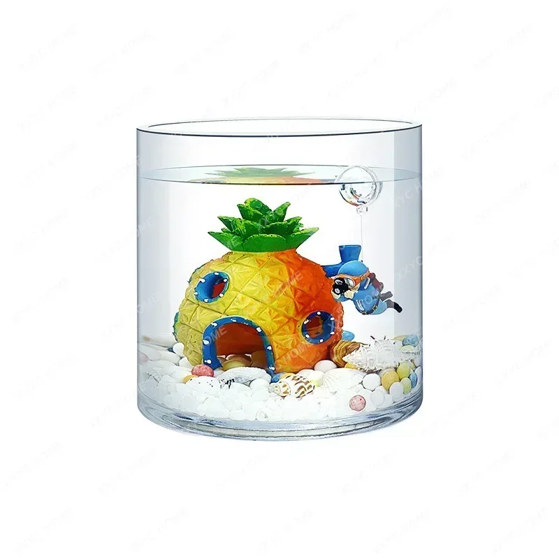 Cylindrical Cylinder Sponge Baby Desk Living Room Home Full Set of Landscape Small Creative Desktop Fish Tank
Cylindrical Cylinder Sponge Baby Desk Living Room Home Full Set of Landscape Small Creative Desktop Fish Tank
