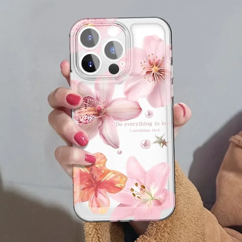 Силиконовый чехол-бампер с розовыми цветами для iPhone 15 14 11 12 13 Pro Max X XS XR 8 7 Plus, прозрачная защитная задняя крышка
Силиконовый чехол-бампер с розовыми цветами для iPhone 15 14 11 12 13 Pro Max X XS XR 8 7 Plus, прозрачная защитная задняя крышка