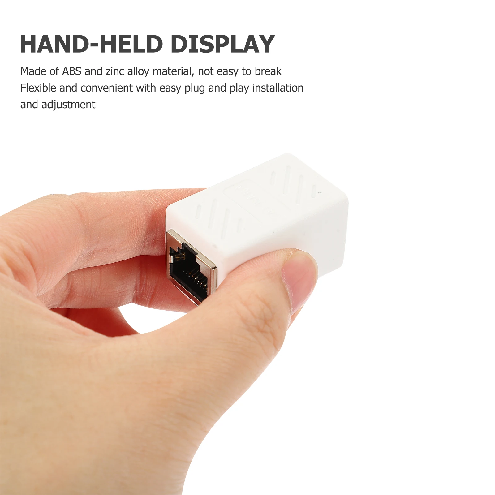 2pcs Ethernet Connector Network Cable Extender Female Adapter Cat6 Coupler Durable ABS Zinc Alloy Computer Hardware Cables
2pcs Ethernet Connector Network Cable Extender Female Adapter Cat6 Coupler Durable ABS Zinc Alloy Computer Hardware Cables