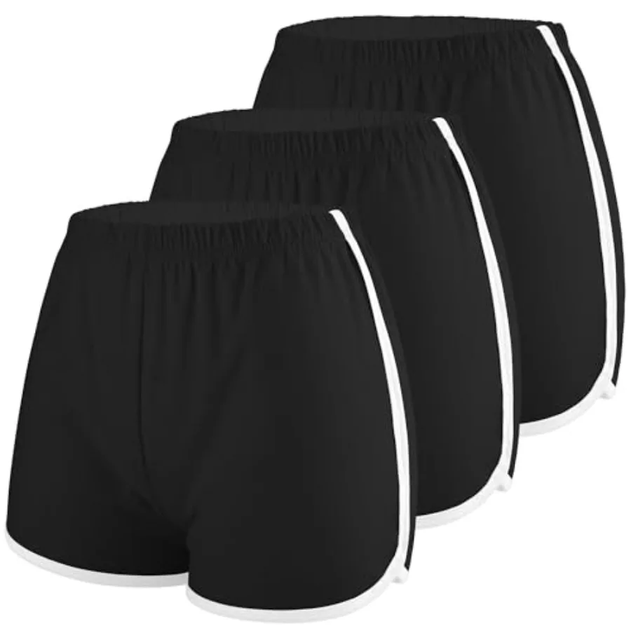 3 Pack Women Cotton Sports Shorts Athletic Shorts Yoga Dance Summer Short Pants
3 Pack Women Cotton Sports Shorts Athletic Shorts Yoga Dance Summer Short Pants