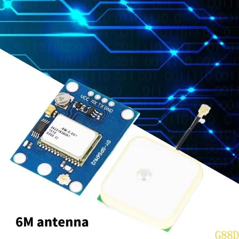 G88D GY-GPS6MV2 Module for 6M with Large Antennae 25x25mm and LED Indicating
G88D GY-GPS6MV2 Module for 6M with Large Antennae 25x25mm and LED Indicating