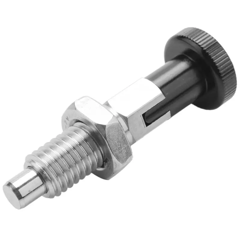 ABUI-5X M10 Stainless Steel Self Locking Index Plunger Pin With Self Locking Function For Dividing Head For Position Locating
ABUI-5X M10 Stainless Steel Self Locking Index Plunger Pin With Self Locking Function For Dividing Head For Position Locating