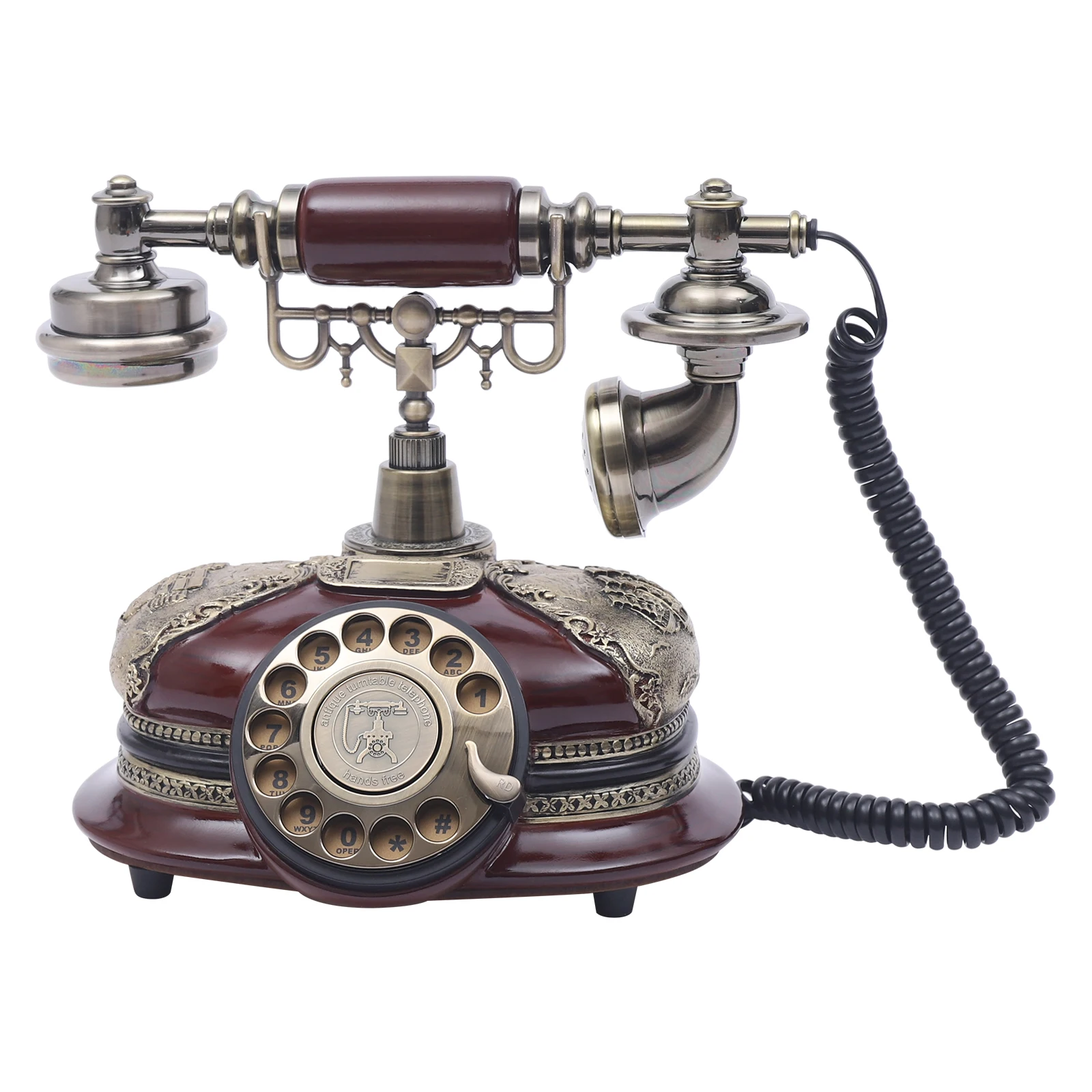 Antique-Style Rotary Telephone, Durable Resin & Zinc Alloy Build, No Batteries Required, Simple Setup, Great for Home, Office, o
Antique-Style Rotary Telephone, Durable Resin & Zinc Alloy Build, No Batteries Required, Simple Setup, Great for Home, Office, o