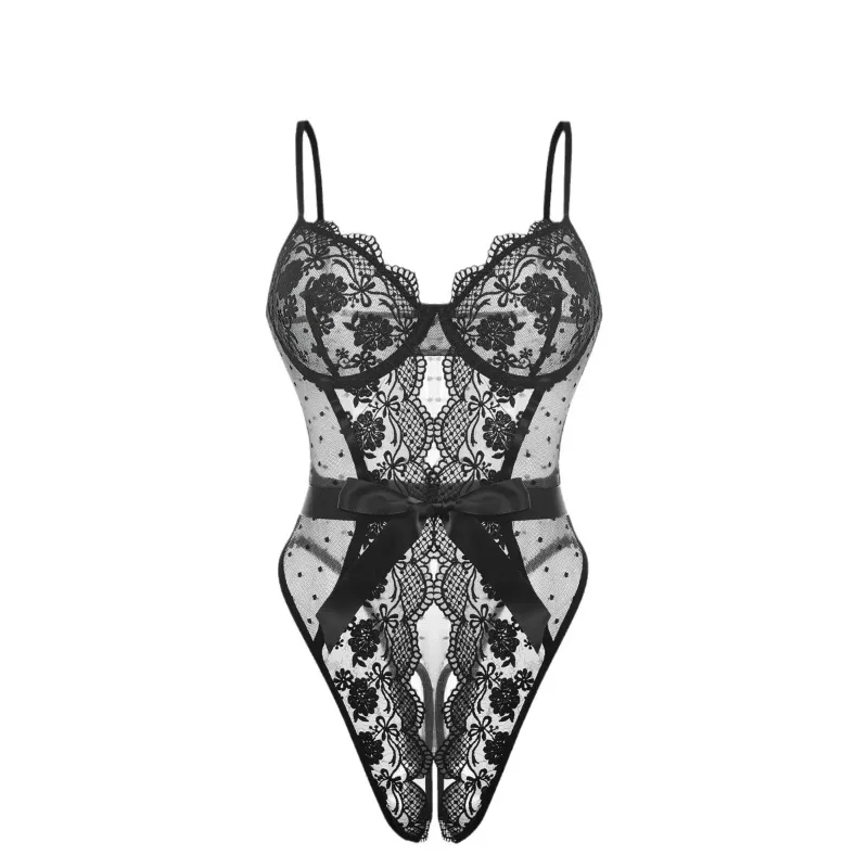 Ultra-Thin Sexy Lace Teddy Sculpting Body-Suit Mesh Teddy-Bra Set See-Through Embroidered Trim Women's Underwear Nightgown
Ultra-Thin Sexy Lace Teddy Sculpting Body-Suit Mesh Teddy-Bra Set See-Through Embroidered Trim Women's Underwear Nightgown