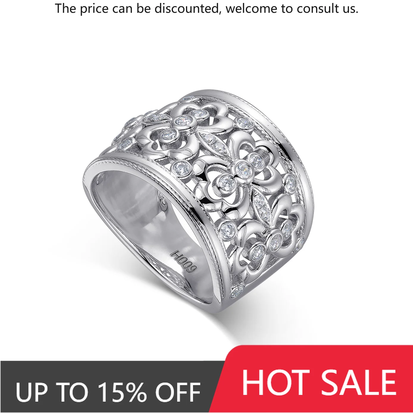 Cold And Niche Design Sense 9K 14K 18K White Gold Light Luxury Simple Flower Vine Diamond Ring Irregular Ring Accessory
Cold And Niche Design Sense 9K 14K 18K White Gold Light Luxury Simple Flower Vine Diamond Ring Irregular Ring Accessory