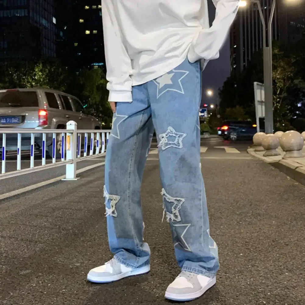 Pop Vintage Street Jeans For Men Original Zip Loose Wide Leg Vaqueros Pantalones Hombre Autumn Trousers Streetwear Denim Pants
Pop Vintage Street Jeans For Men Original Zip Loose Wide Leg Vaqueros Pantalones Hombre Autumn Trousers Streetwear Denim Pants