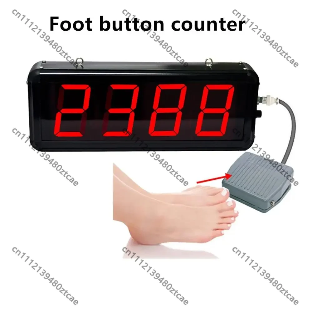 New DC12V Foot Pedal Counter Large Screen Digital LED Display Workshop Production Tally Timer
New DC12V Foot Pedal Counter Large Screen Digital LED Display Workshop Production Tally Timer