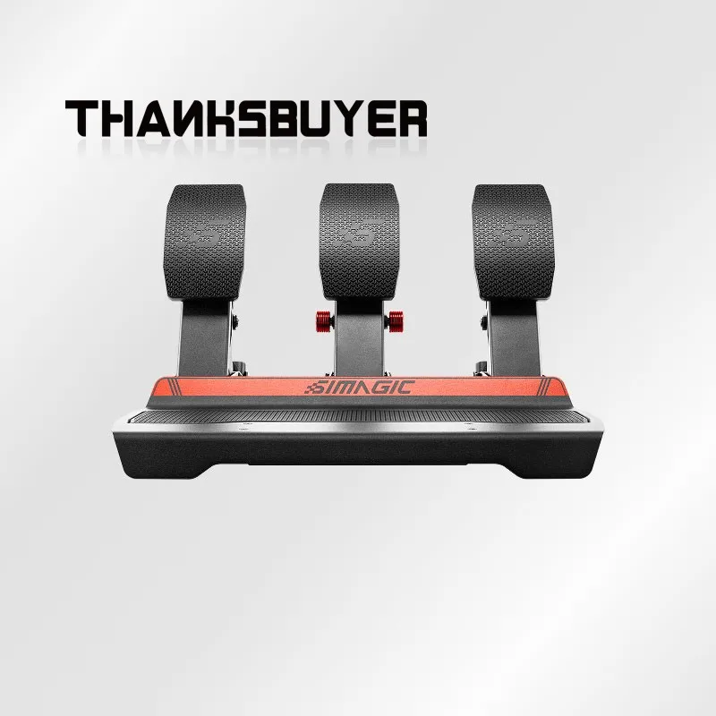 Simagic P700 Pedals 2-Pedal 3-Pedal Set Sim Racing Pedals with Dual Sensors Ideal for Rally and F1 Games