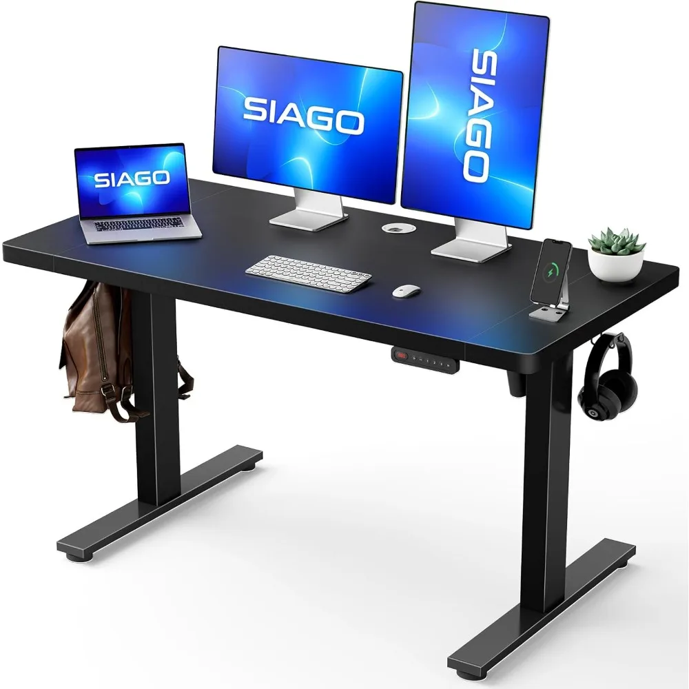 Electric Standing Desk Adjustable - 48 x 24 Inch Sit Stand up Desk with Cable Management - 3 Memory Preset Adjustable Height Ta
Electric Standing Desk Adjustable - 48 x 24 Inch Sit Stand up Desk with Cable Management - 3 Memory Preset Adjustable Height Ta