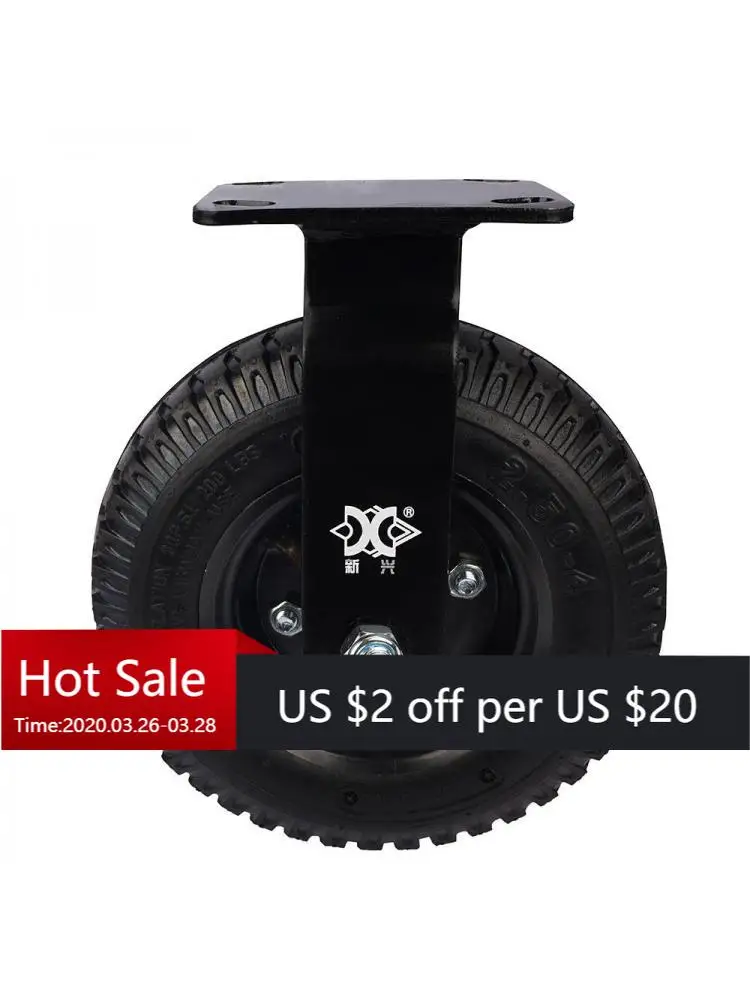 1pc 8Inch Electrophoresis Inflatable Rubber Caster Wheel for Luggage Cart Fixed Air Hotel Lobby Furniture Factory Direct Selling
1pc 8Inch Electrophoresis Inflatable Rubber Caster Wheel for Luggage Cart Fixed Air Hotel Lobby Furniture Factory Direct Selling