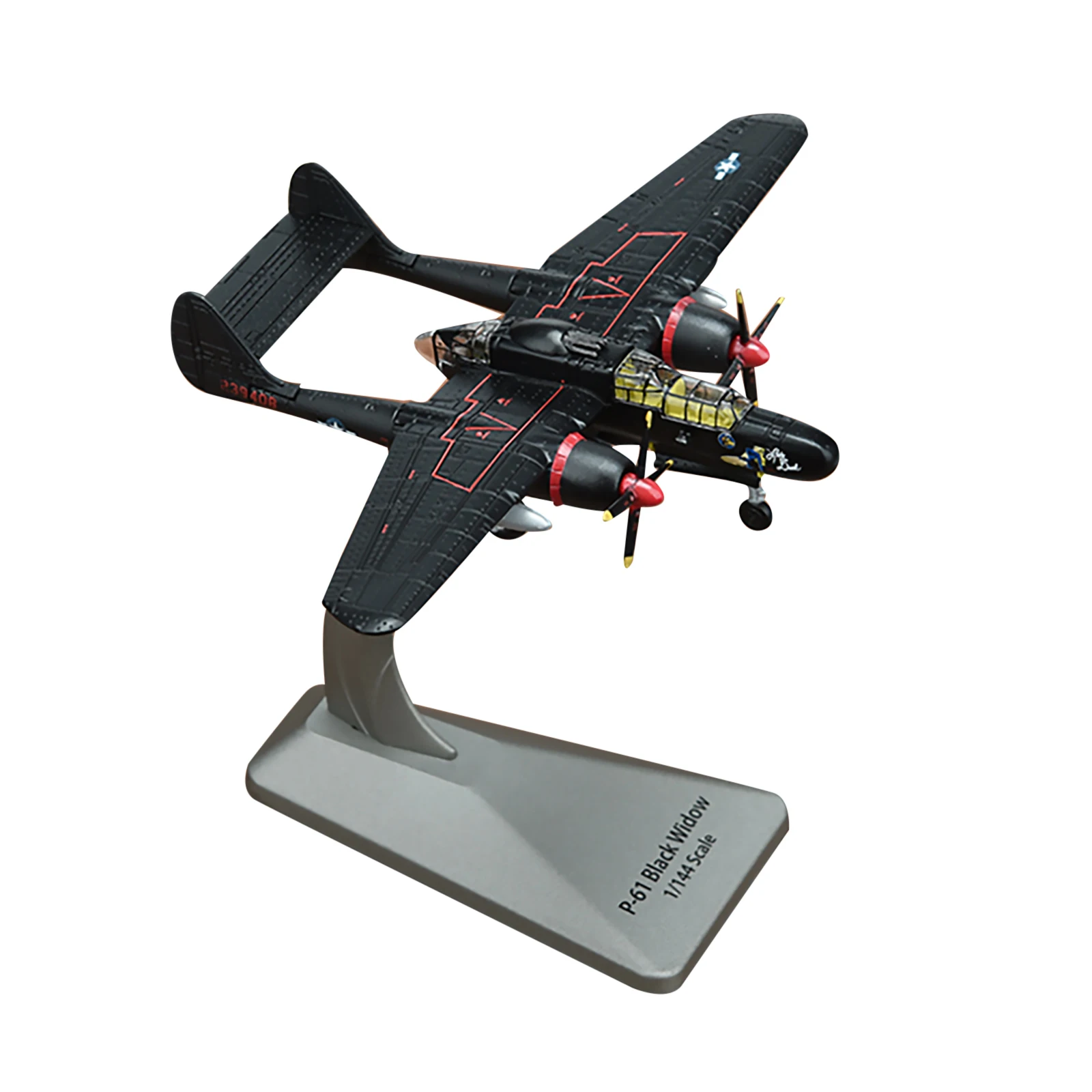 1:144 WWII USAF P-61 BLACK WIDOW 10x14x3.2cm Bomber Aircraft Alloy Metal Model W/ Stand Display Kids Gift Toy Collection Decora
1:144 WWII USAF P-61 BLACK WIDOW 10x14x3.2cm Bomber Aircraft Alloy Metal Model W/ Stand Display Kids Gift Toy Collection Decora