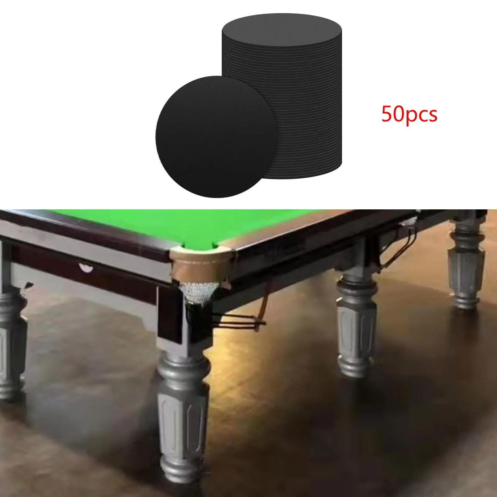50 Pieces Pool Table Leg Pads Premium Professional 3" Diameter Practical Portable Replacement Easy to Install Rubber Pads
50 Pieces Pool Table Leg Pads Premium Professional 3" Diameter Practical Portable Replacement Easy to Install Rubber Pads