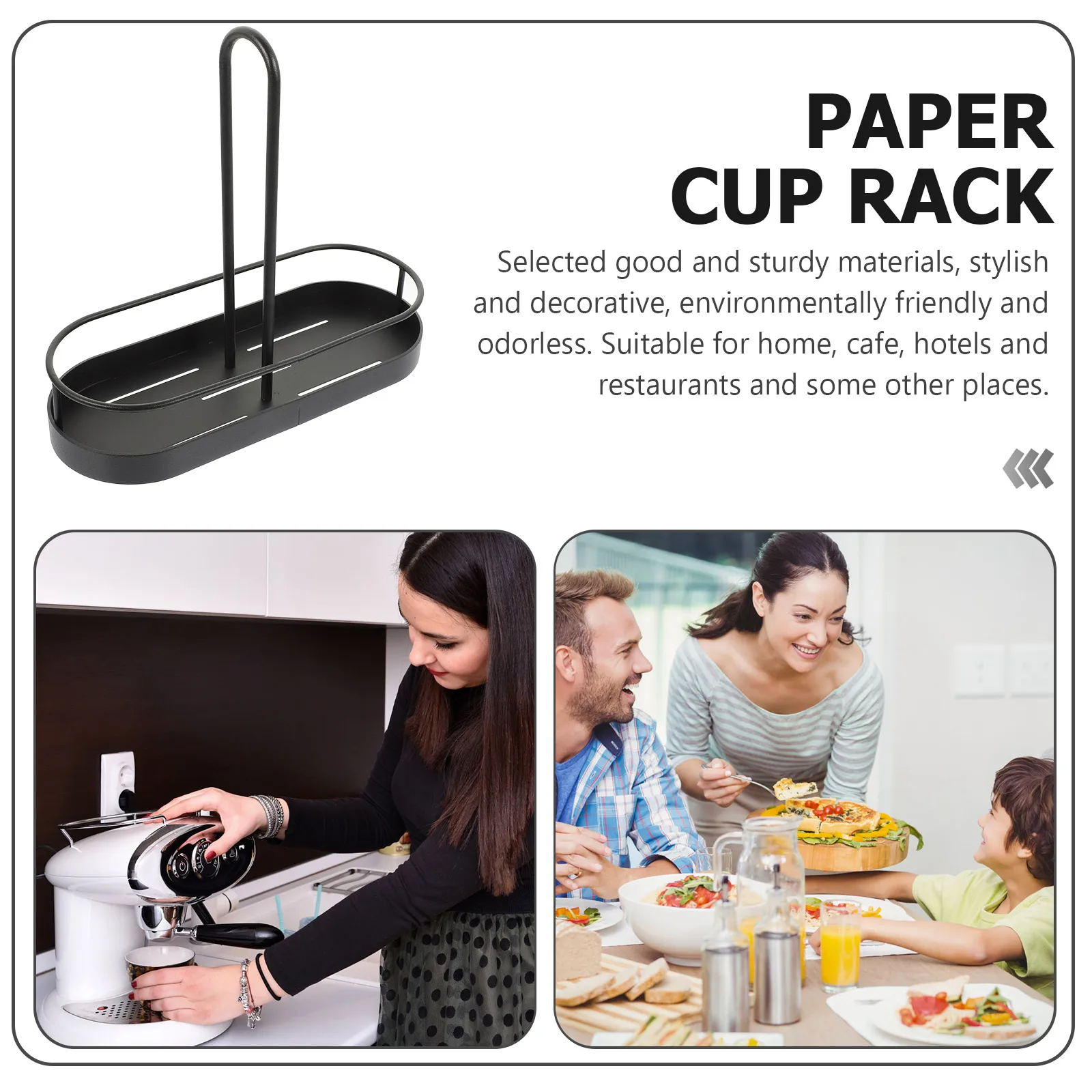 1PCS Cup Storage Rack Paper Cup Holder Desk Office Black Table Coffee Tea Organizer Wear Resistant Carbon Steel Home
1PCS Cup Storage Rack Paper Cup Holder Desk Office Black Table Coffee Tea Organizer Wear Resistant Carbon Steel Home