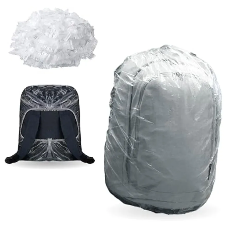 10 Pack Backpack Rain Cover Waterproof Disposable Elastic Covers for 15L-40L Backpacks, Hiking Camping Travel Cycling Emergency
10 Pack Backpack Rain Cover Waterproof Disposable Elastic Covers for 15L-40L Backpacks, Hiking Camping Travel Cycling Emergency