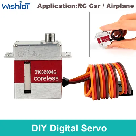 20g TK-320MG Micro Digital Servo 180/270/360 Degrees Coreless Motor Power Functions Diy Mini Servos Parts For Robot Airplane