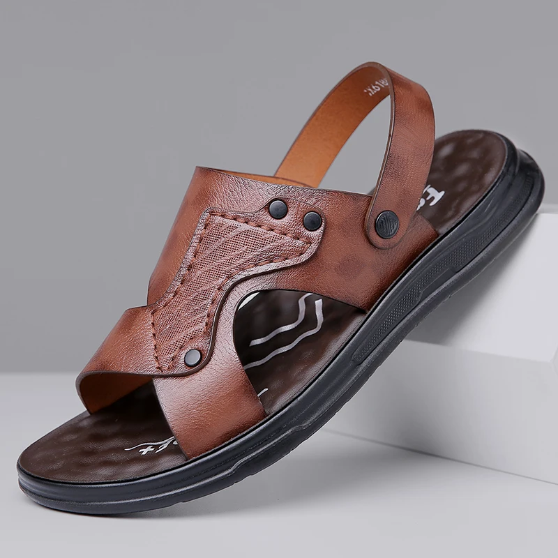 Мужские летние пляжные шлепанцы с мягкой подошвой, удобные, модные, для улицы, с двумя способами ношения
Мужские летние пляжные шлепанцы с мягкой подошвой, удобные, модные, для улицы, с двумя способами ношения