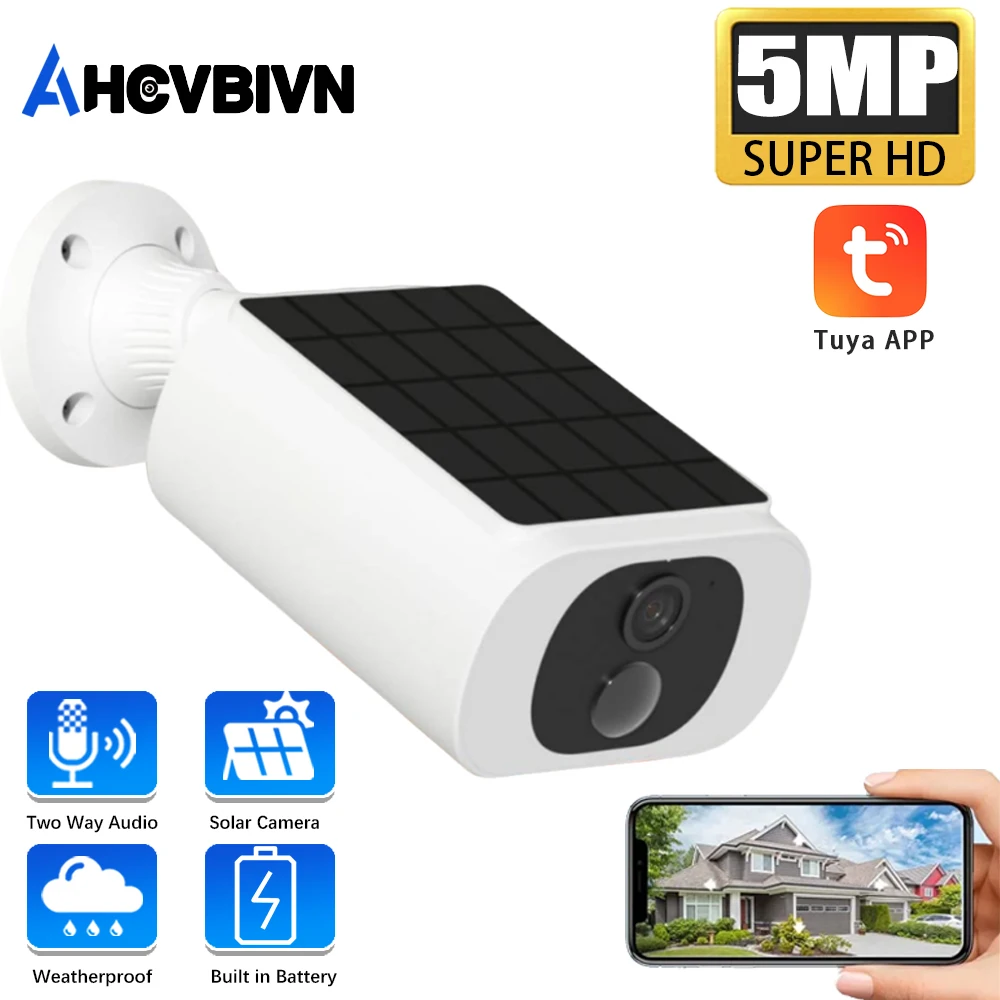 5MP Outdoor Wireless WIFI Camera Battery Solar Security Camera Two-way Audio Color Floodlight Night Vision Local Alarm
5MP Outdoor Wireless WIFI Camera Battery Solar Security Camera Two-way Audio Color Floodlight Night Vision Local Alarm