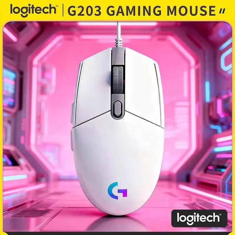 Игровая мышь Logitech G203, проводная, диапазон DPI 200-8000, RGB-подсветка, 6 программируемых кнопок, эргономичный дизайн
Игровая мышь Logitech G203, проводная, диапазон DPI 200-8000, RGB-подсветка, 6 программируемых кнопок, эргономичный дизайн