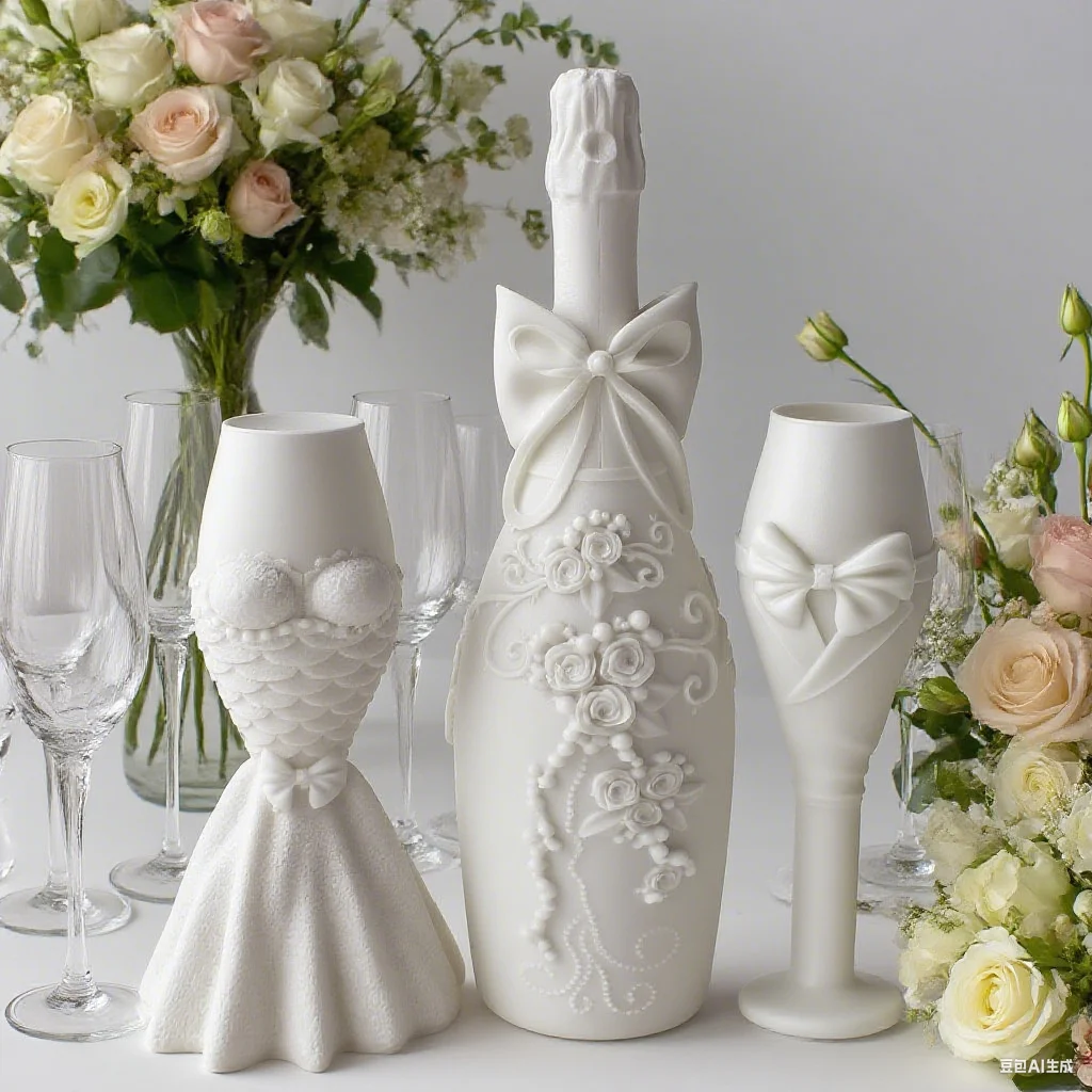Wedding Series Aromatherapy Candle Silicone Mold DIY Champagne Shape Decorations Mould for Wedding Decor and Handmade Gifts
Wedding Series Aromatherapy Candle Silicone Mold DIY Champagne Shape Decorations Mould for Wedding Decor and Handmade Gifts