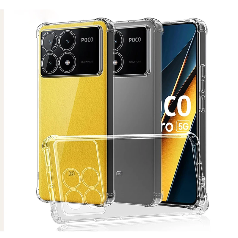 Shockproof Silicone Soft Clear Case For Xiaomi POCO Poko X6 X5 X4 X3 M6 M4 M3 F5 F4 Pro 4G 5G Ultra Thin Transparent Back Cover
Shockproof Silicone Soft Clear Case For Xiaomi POCO Poko X6 X5 X4 X3 M6 M4 M3 F5 F4 Pro 4G 5G Ultra Thin Transparent Back Cover