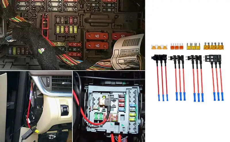 Fuse Holder Kit Car Fuse Holder Add A Circuit TAP Adapter Mini Standard Blade Fuse Tap Car Fuse Holder For Cars Truck SUVs
Fuse Holder Kit Car Fuse Holder Add A Circuit TAP Adapter Mini Standard Blade Fuse Tap Car Fuse Holder For Cars Truck SUVs