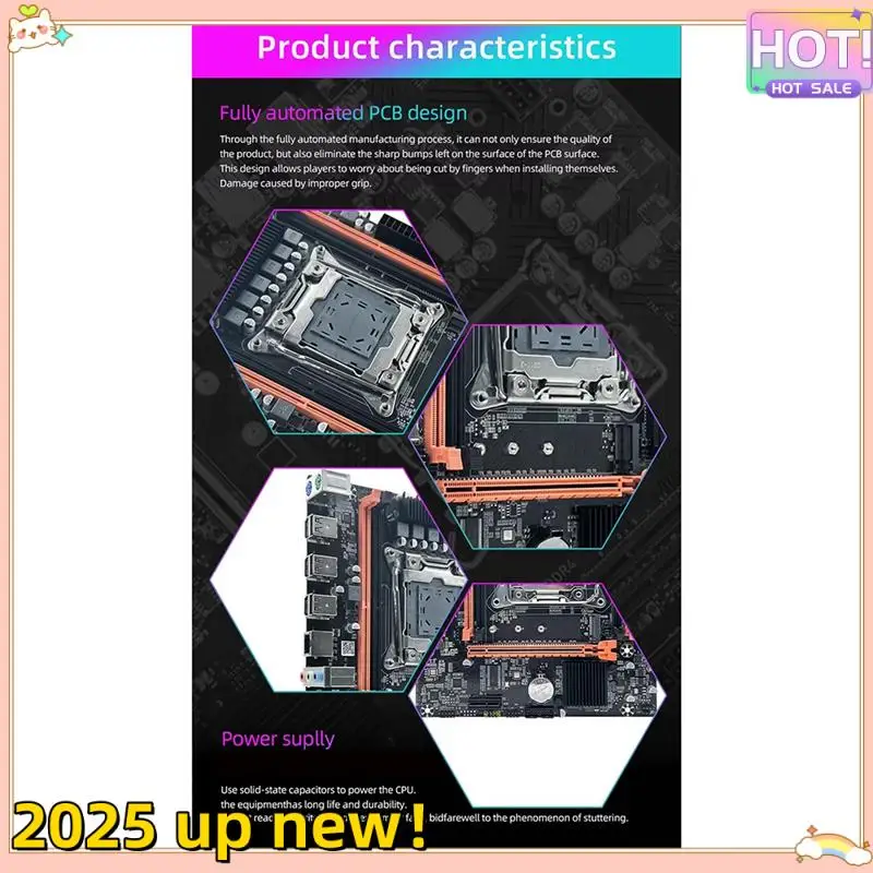 Материнская плата Delicate Texture-X99E, двухканальная поддержка 4XDDR4 RECC RAM PCIE X16 Nvme, гигабитная сетевая карта, материнская плата для настольного компьютера
Материнская плата Delicate Texture-X99E, двухканальная поддержка 4XDDR4 RECC RAM PCIE X16 Nvme, гигабитная сетевая карта, материнская плата для настольного компьютера