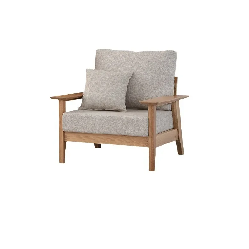 Fabric sofa Japanese-style small apartment, living room solid wood sofa modern and simple, log three-person sofa
Fabric sofa Japanese-style small apartment, living room solid wood sofa modern and simple, log three-person sofa
