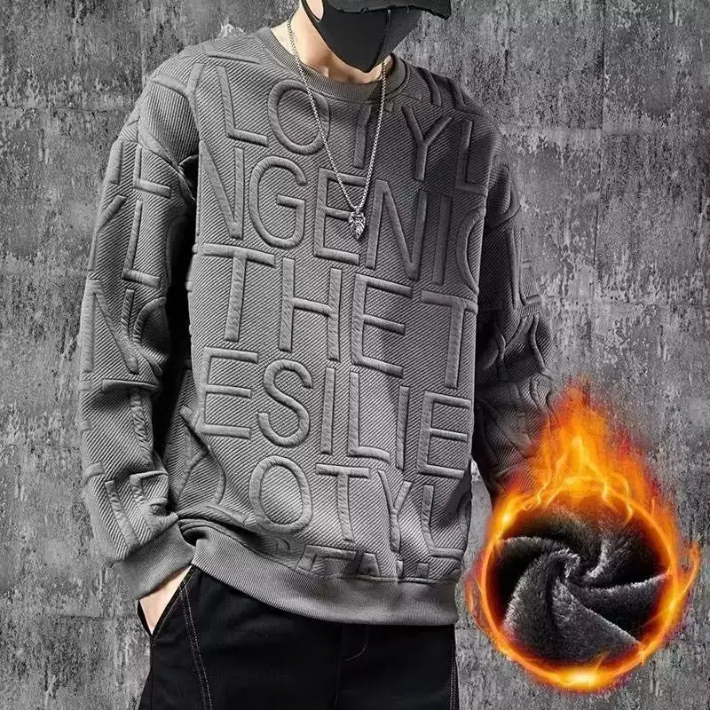 2024 New Winter Velvet Thickened Men's Sweater Warm Autumn and Winter Loose Fashion Round Neck Top Fashion Brand Large Size
2024 New Winter Velvet Thickened Men's Sweater Warm Autumn and Winter Loose Fashion Round Neck Top Fashion Brand Large Size