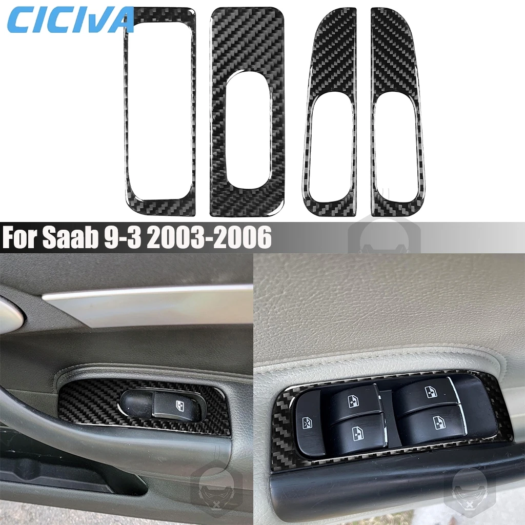 Автомобильные аксессуары из углеродного волокна, оконный подъемный дверной замок, декоративная модифицированная наклейка на крышку, внутренняя отделка для Saab 9-3 2003-2006
Автомобильные аксессуары из углеродного волокна, оконный подъемный дверной замок, декоративная модифицированная наклейка на крышку, внутренняя отделка для Saab 9-3 2003-2006