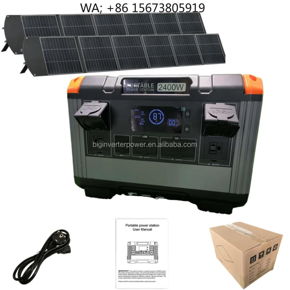 2400W 2KWh Portable Power Station 4 AC Ports Fast Solar Charging for Outdoor Camping Picnic Emergency Power Supply
2400W 2KWh Portable Power Station 4 AC Ports Fast Solar Charging for Outdoor Camping Picnic Emergency Power Supply