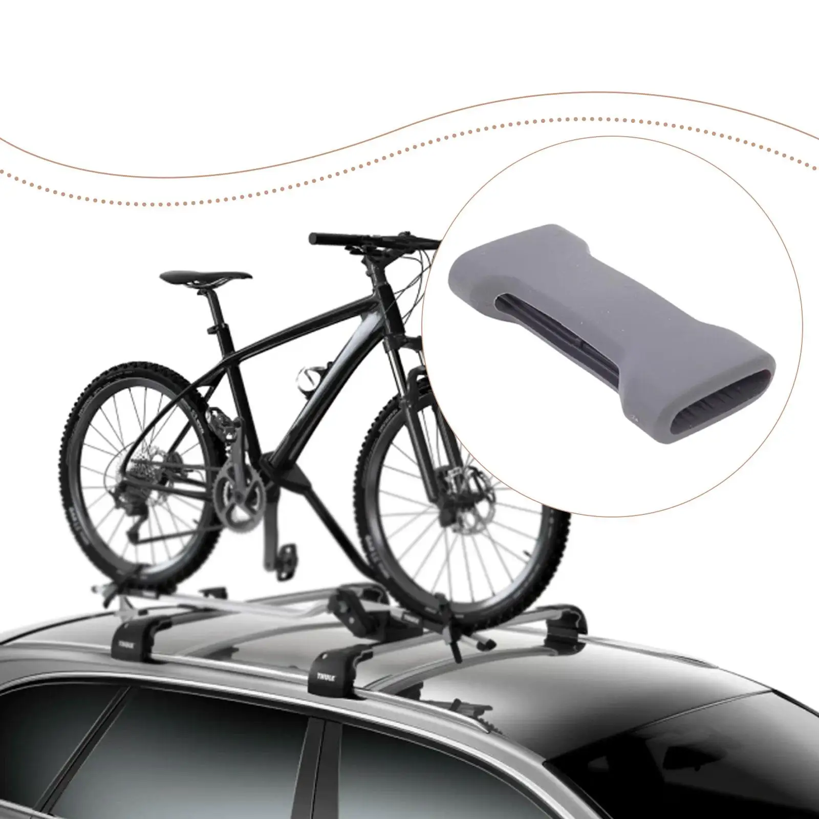 Roof Bike Rack Wheel Strap Protective Pad Practical Reliable Replace Accessories
Roof Bike Rack Wheel Strap Protective Pad Practical Reliable Replace Accessories
