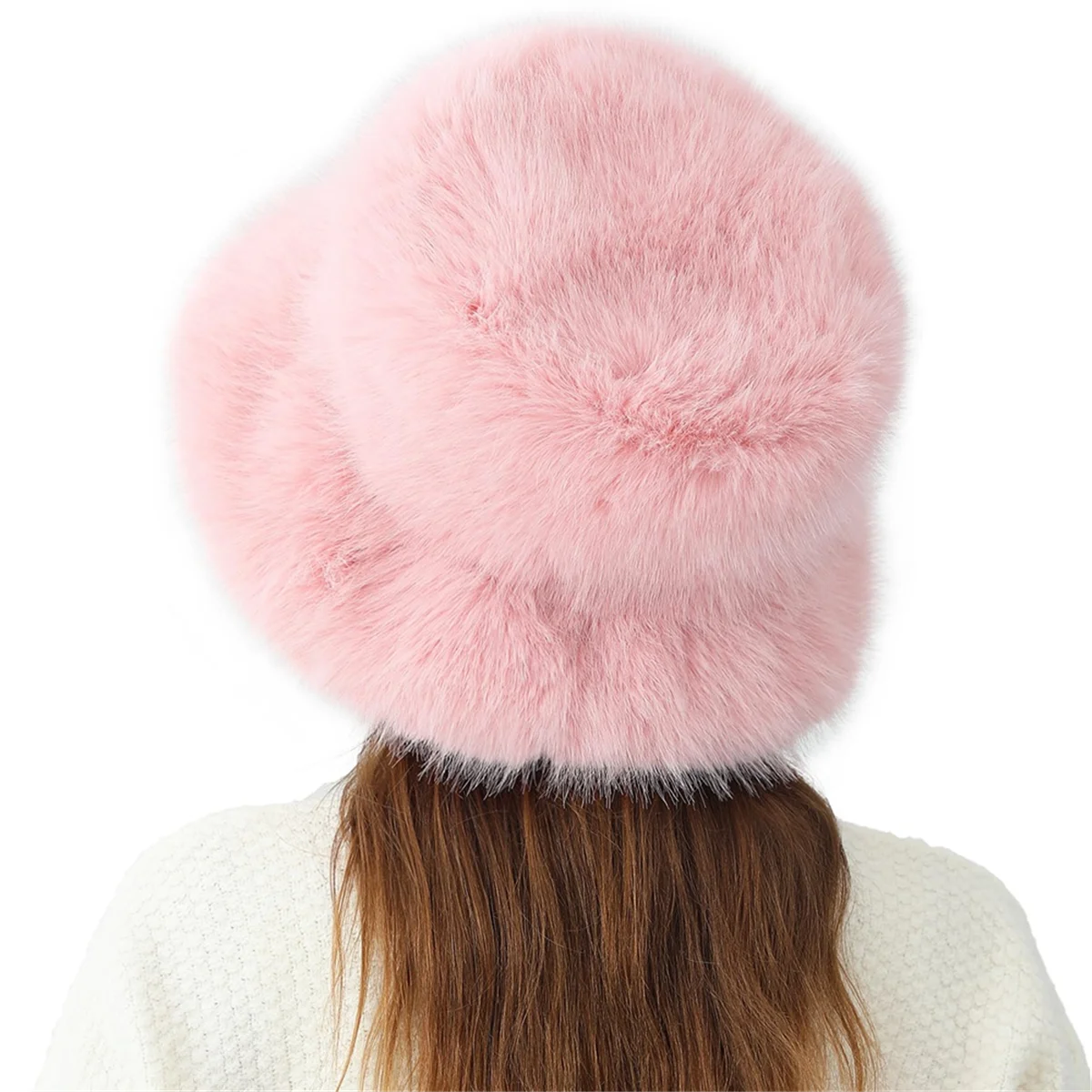 Trending Faux Fur Ladies Winter Bucket Hat Warm Protection From Cold Fisherman Cap Fashionable Winter Hat for Women Winter Cap-A
Trending Faux Fur Ladies Winter Bucket Hat Warm Protection From Cold Fisherman Cap Fashionable Winter Hat for Women Winter Cap-A