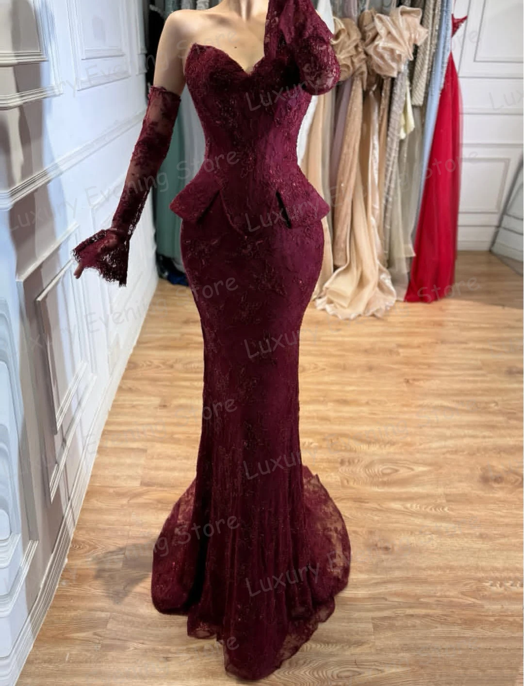 Luxury Sweetheart Red Evening Dresses Women's Mermaid Sleeveless Prom Gowns Fashion Vestidos De Novia Customized شارون سعيد 2026
Luxury Sweetheart Red Evening Dresses Women's Mermaid Sleeveless Prom Gowns Fashion Vestidos De Novia Customized شارون سعيد 2026