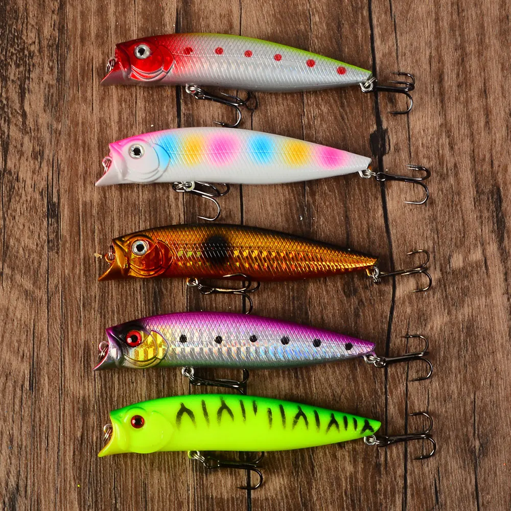 5pcs Topwater Popper Fishing Lure Surface Floating Hard Bait For Saltwater Fishing
5pcs Topwater Popper Fishing Lure Surface Floating Hard Bait For Saltwater Fishing