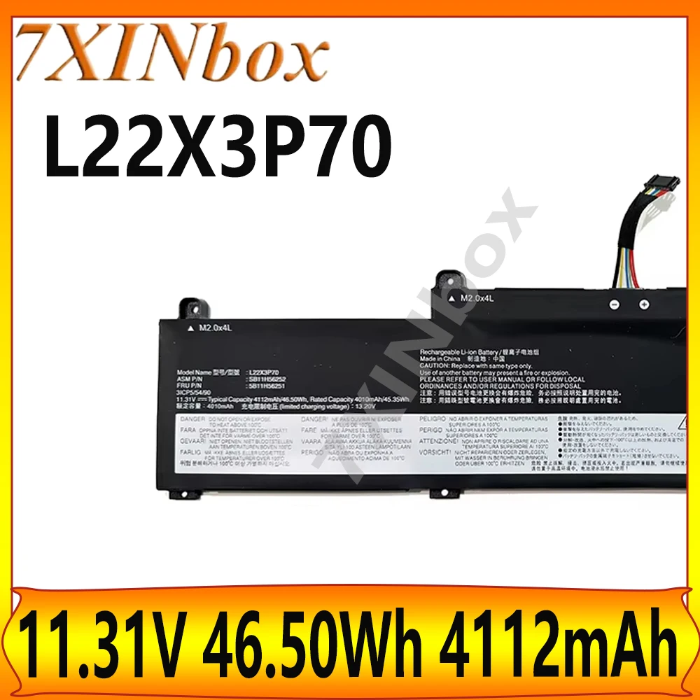 7XINbox L22X3P70 L22B3P70 11.31V 46.50Wh 4112mAh Laptop Battery For Thinkpad L14 L15 GEN 3 4 2022 2023 Series free tools
7XINbox L22X3P70 L22B3P70 11.31V 46.50Wh 4112mAh Laptop Battery For Thinkpad L14 L15 GEN 3 4 2022 2023 Series free tools