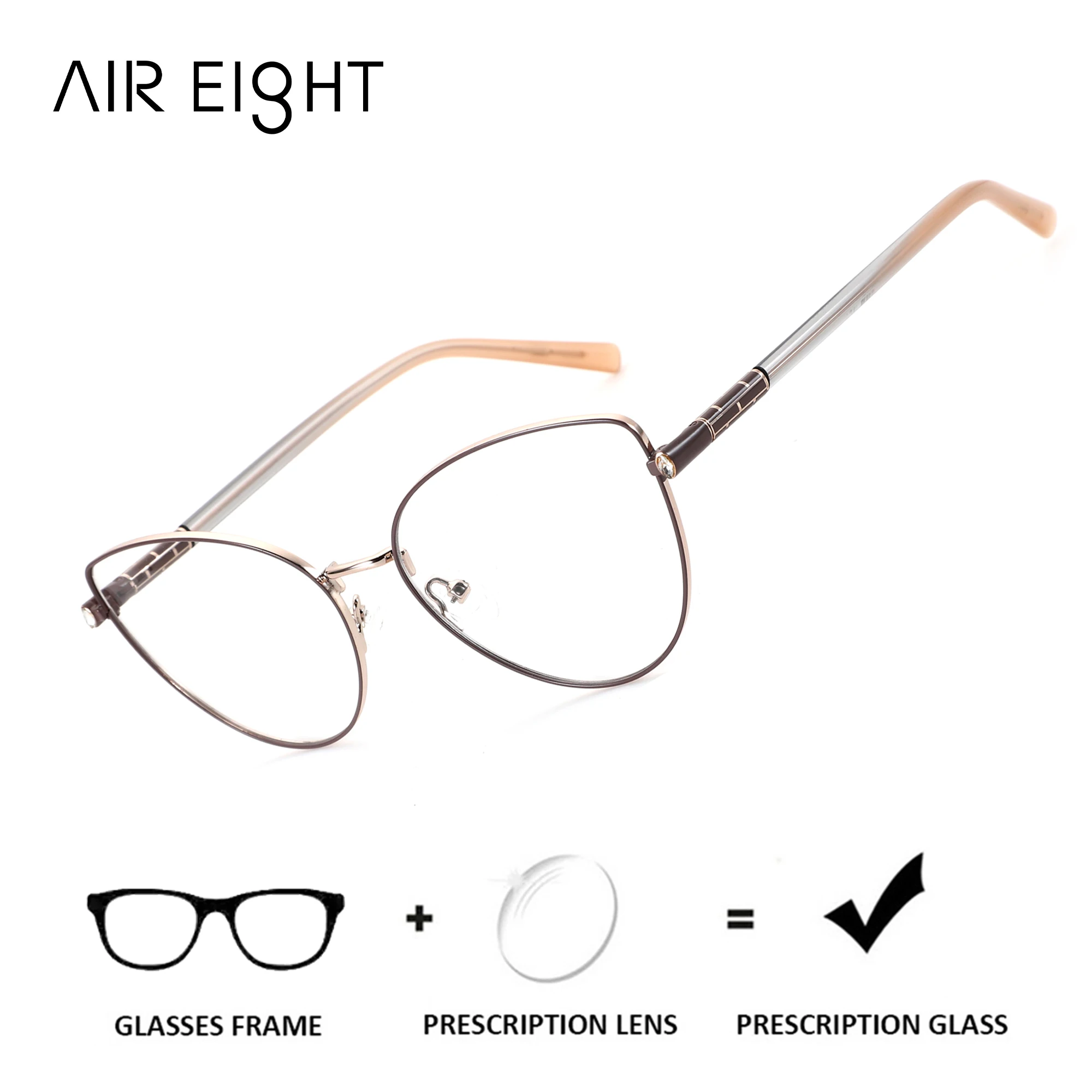 AIREIGHT (M Size) Metal Butterfly Prescription Glasses For Women Multifocal Lenses Photochromic Presbyopic Optical Glasses
AIREIGHT (M Size) Metal Butterfly Prescription Glasses For Women Multifocal Lenses Photochromic Presbyopic Optical Glasses