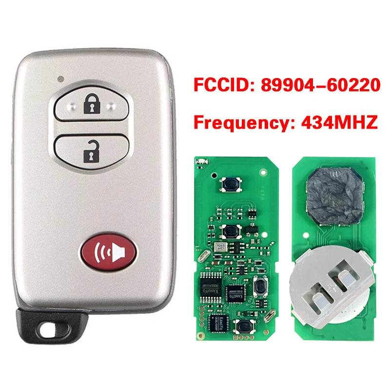 CN007176 Smart Key 3 Buttons B53EA P1 D4 4D-67 Chip 433MHz 89904-60220 Keyless Go A433 For Toyota Land Cruiser 2007+
CN007176 Smart Key 3 Buttons B53EA P1 D4 4D-67 Chip 433MHz 89904-60220 Keyless Go A433 For Toyota Land Cruiser 2007+