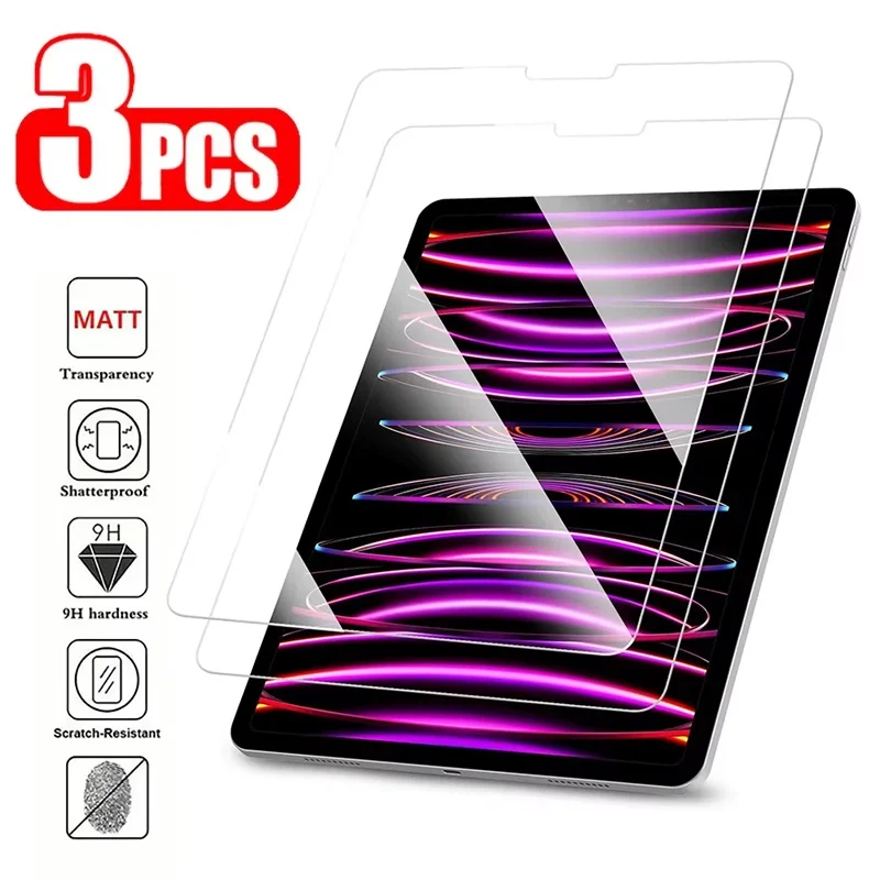 3Pcs 9H Tempered Glass Anti Scratch Protection High Transparency For iPad Pro 12.9 2022 2021 2020 2018 2017 2015 Tablet Office
3Pcs 9H Tempered Glass Anti Scratch Protection High Transparency For iPad Pro 12.9 2022 2021 2020 2018 2017 2015 Tablet Office