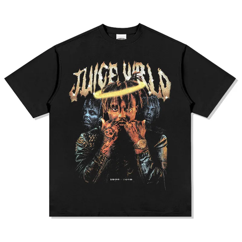 Juice Wrld 1998-2019 Halo Print T-Shirt Oversized Dark Aesthetic Cotton Tee Men Women Sad Rap Fashion Streetwear Fan Top
Juice Wrld 1998-2019 Halo Print T-Shirt Oversized Dark Aesthetic Cotton Tee Men Women Sad Rap Fashion Streetwear Fan Top