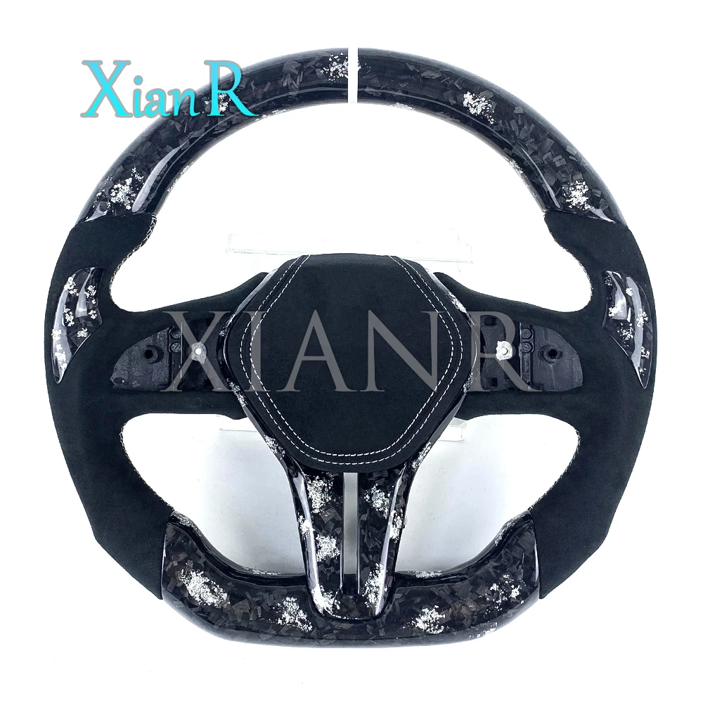 Customized Silver Powder Forged Carbon Fiber Steering Wheel for Infiniti Q60 Q50L QX60 2017-2024 Automotive Interior Accessories
Customized Silver Powder Forged Carbon Fiber Steering Wheel for Infiniti Q60 Q50L QX60 2017-2024 Automotive Interior Accessories