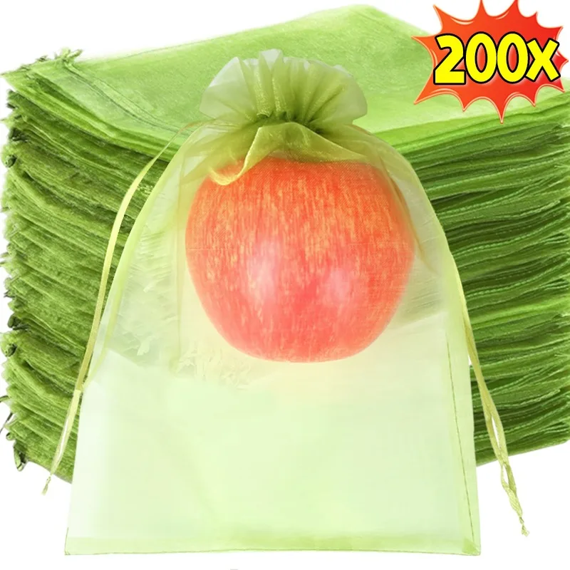 200/10PCS Fruit Protection Bags Anti-Birds Plant Bag Strawberry Grape Fruit Grow Mesh Bags Vegetable Netting Covers Garden Tools
200/10PCS Fruit Protection Bags Anti-Birds Plant Bag Strawberry Grape Fruit Grow Mesh Bags Vegetable Netting Covers Garden Tools
