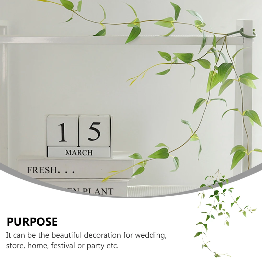 Artificial Clematis Green Leaves Fake Plants for Wall Home Decoration Photo Props Non Withering Indoor Outdoor
Artificial Clematis Green Leaves Fake Plants for Wall Home Decoration Photo Props Non Withering Indoor Outdoor