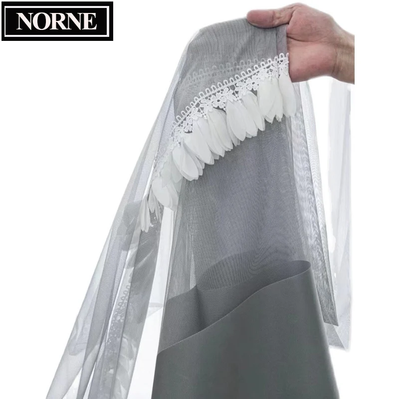 NORNE-Роскошные прозрачные шторы для гостиной, тюль из вуали для окон спальни с кружевом, домашний декор, нестандартный размер
NORNE-Роскошные прозрачные шторы для гостиной, тюль из вуали для окон спальни с кружевом, домашний декор, нестандартный размер