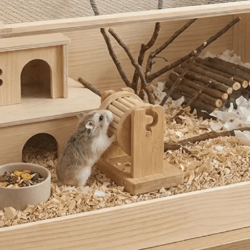Wood Hamster Foraging Toy Interactive Non-Toxic Treat Dispenser Chew-Resistant Funny Hamster Wheel Forager For Hamster Rabbit
Wood Hamster Foraging Toy Interactive Non-Toxic Treat Dispenser Chew-Resistant Funny Hamster Wheel Forager For Hamster Rabbit