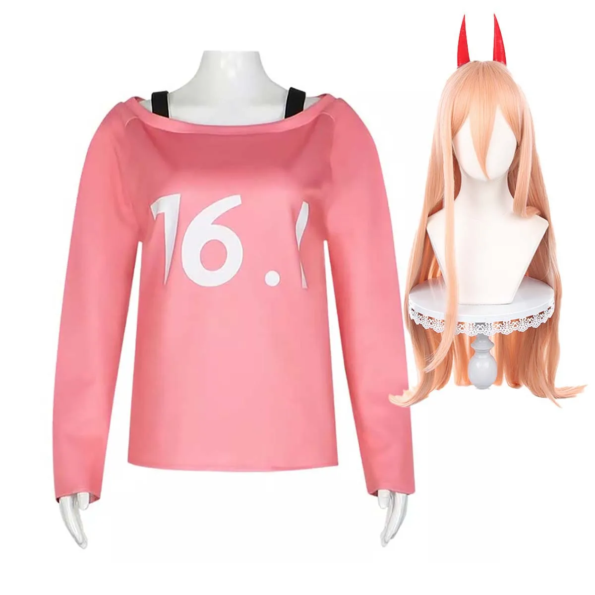 Halloween Carnival Party Suit Anime Power Cosplay Pink T-Shirt Costume For Women
Halloween Carnival Party Suit Anime Power Cosplay Pink T-Shirt Costume For Women