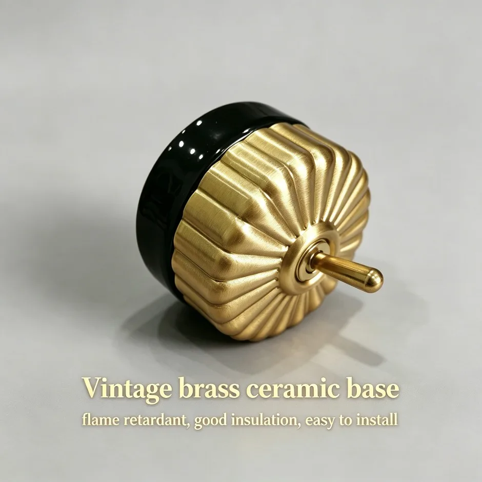 AC 250V Vintage Retro Switch Brass Lever Creative Wall Mount ON-OFF Switch Classic Round Ceramic Porcelain Toggle Light Switch
AC 250V Vintage Retro Switch Brass Lever Creative Wall Mount ON-OFF Switch Classic Round Ceramic Porcelain Toggle Light Switch