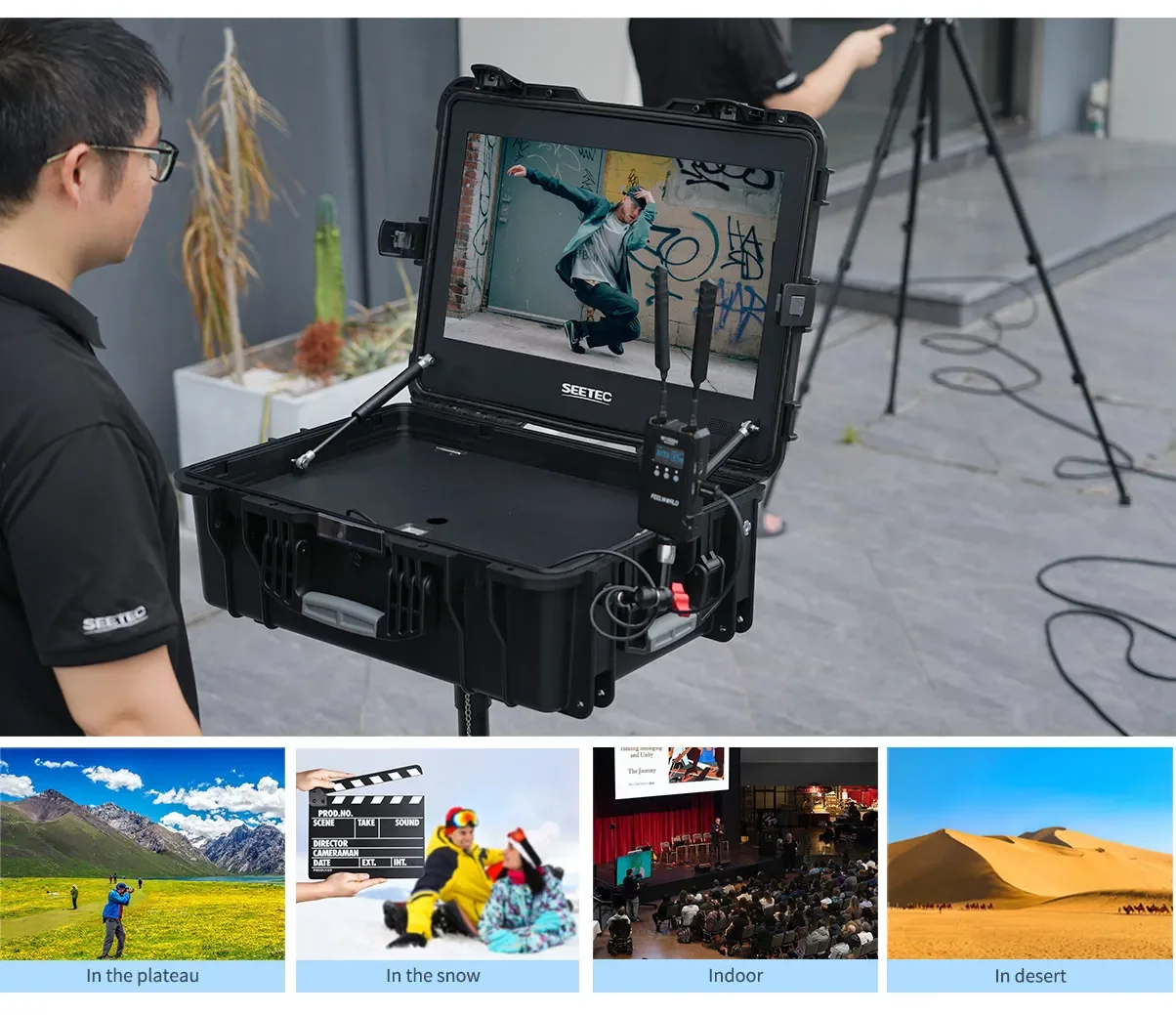 FEELWORLD SEETEC WPC215 21.5 inch Full HD 1000nit High Bright Portable Carry-on Director Monitor Full HD 1920x1080 Large Screen
FEELWORLD SEETEC WPC215 21.5 inch Full HD 1000nit High Bright Portable Carry-on Director Monitor Full HD 1920x1080 Large Screen
